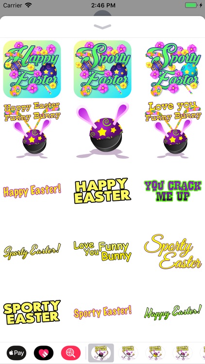 Easter Hockey Stickers