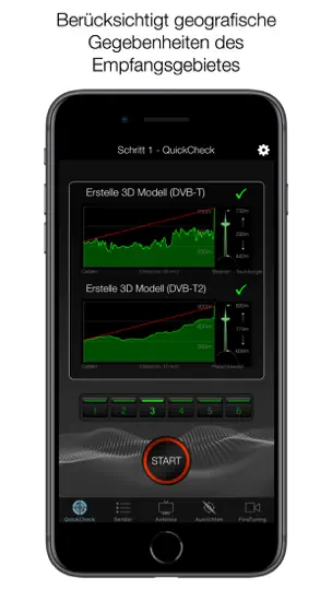 Screenshot von DVB-T2 Finder auf dem iPhone 2