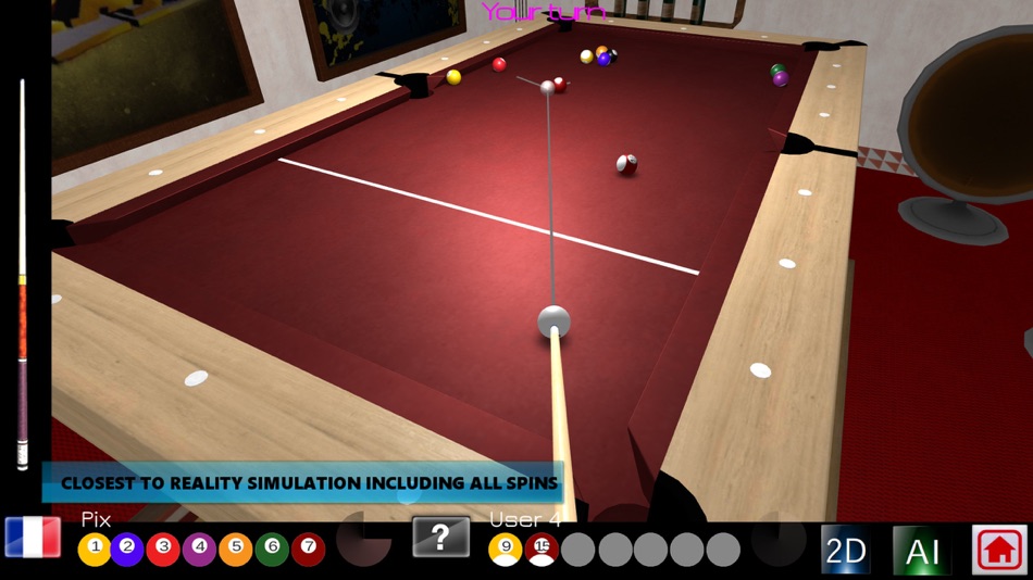 #5. 8 Ball OnLine 3D (iOS) โดย: Pix Arts