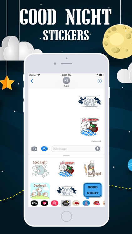 Good Night Emojis screenshot-3