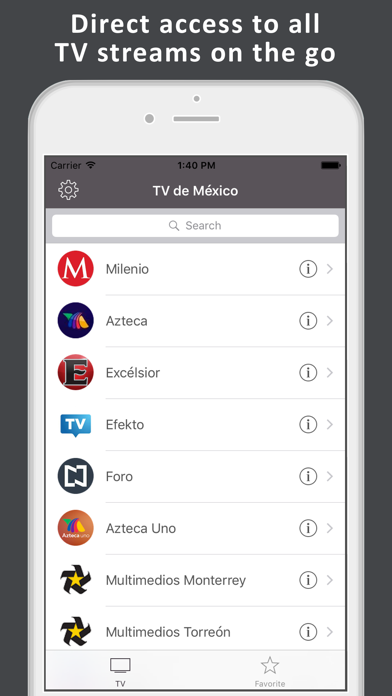 TV de México: TV mexicana LIVE Screenshot
