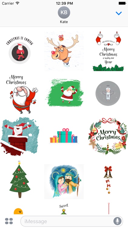 Merry Xmas Animated Stickers