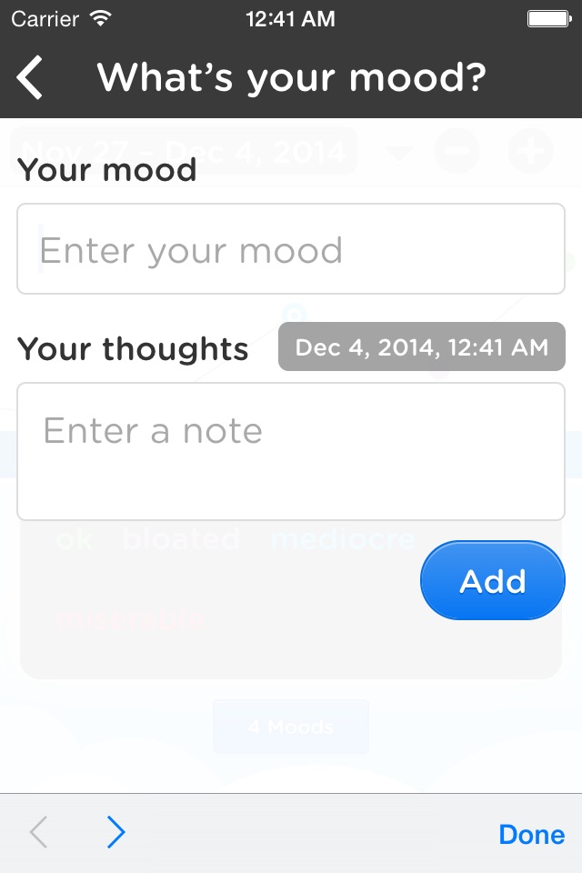 Moodtrack Social Diary screenshot 3