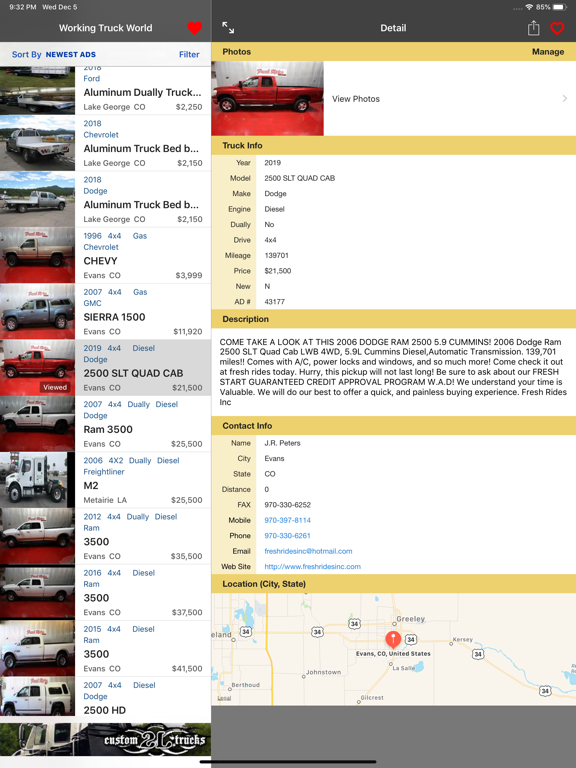 Working Truck World iPad screenshot 2 - Shopping app