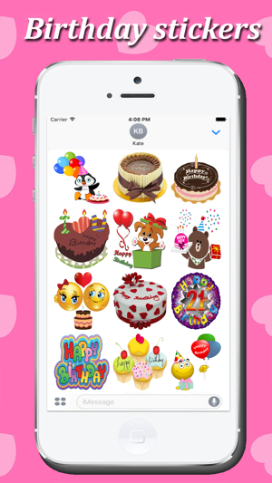 Happy Birthday-Awesome Stickers Pack(圖2)-速報App