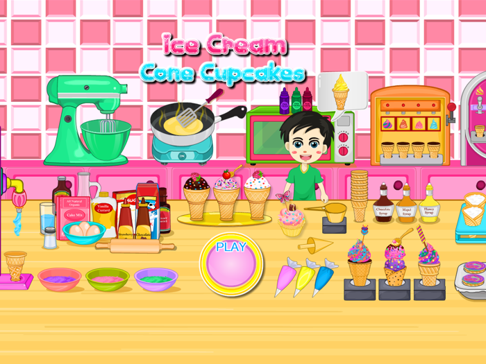 Ice Cream Cone Cupcake Cooking