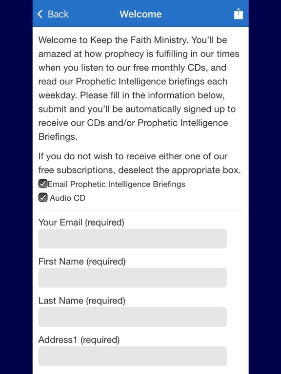 Keep the Faith App iPad screenshot 4 - News app