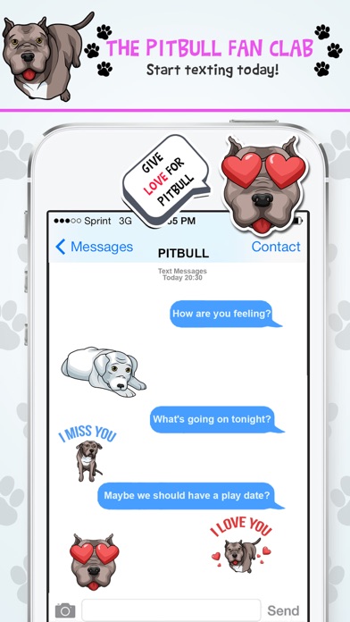 PitbullMoji - Pit Bull Emojis Screenshot