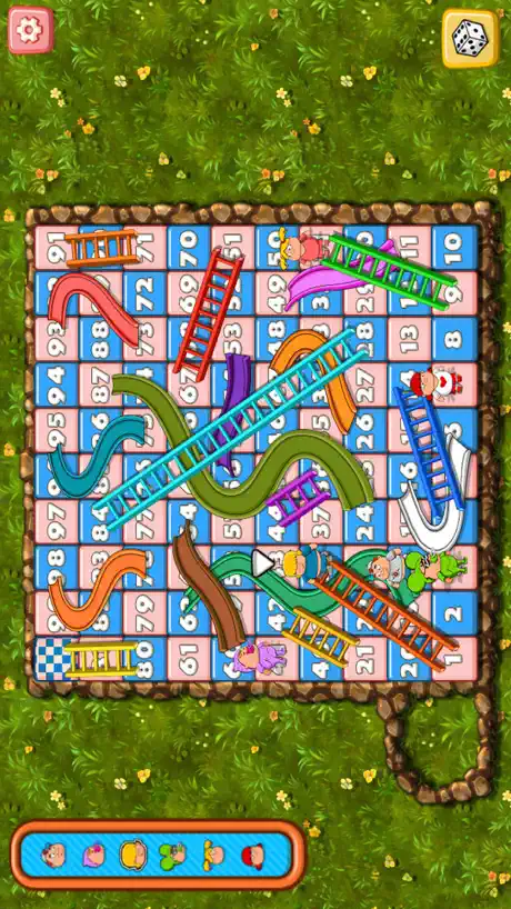 Snakes And Ladders Game.