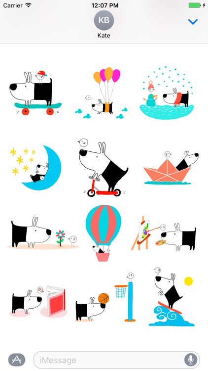 Birdy & Puppy - Emoji Stickers