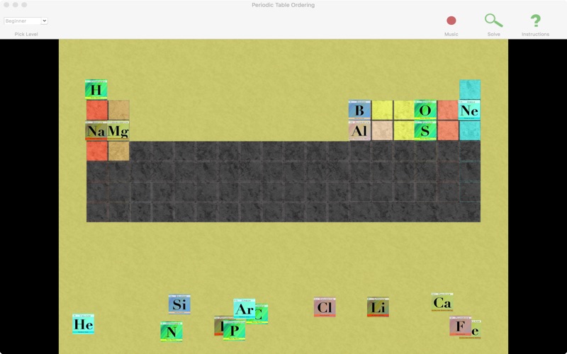 Screenshot #1 pour Periodic Table Ordering Quiz