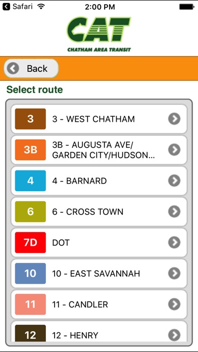 CAT Chatham Area Transit App screenshot 2