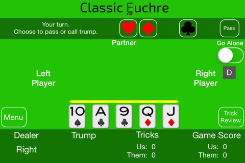 Classic Euchre screenshot 2