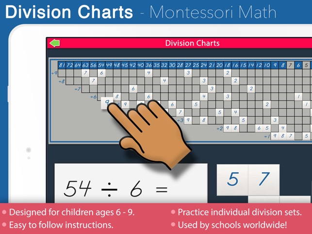 Montessori Division Chart
