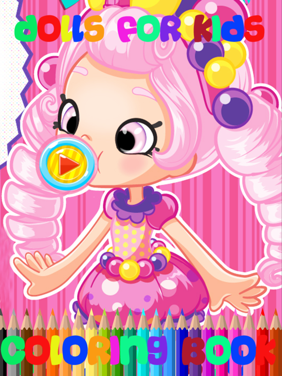 Screenshot #4 pour Dolls Cute Coloring book