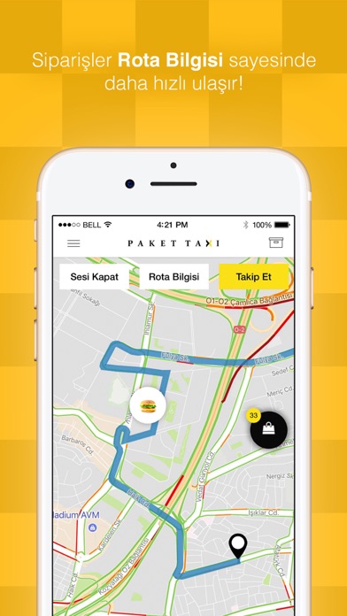 PaketTaxi Driver Screenshot