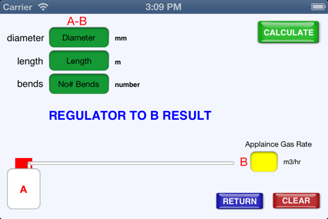 GB GAS L.P.G. PIPE SIZING APP - náhled