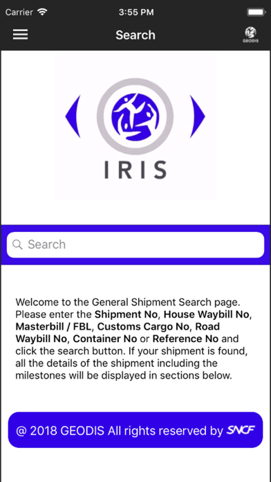 Screenshot #1 pour GEODIS IRIS