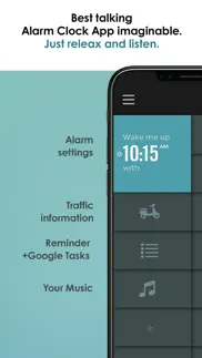 talkclok. talking alarm clock. iphone screenshot 1