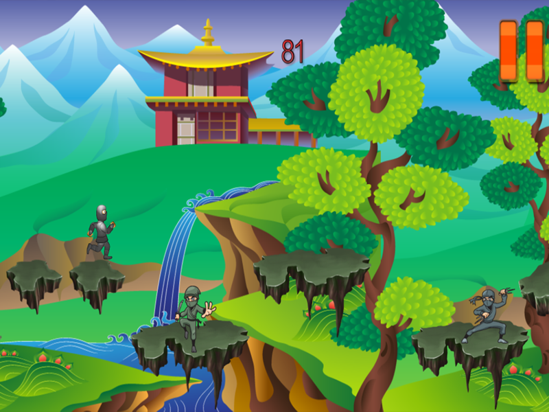 Pocket Samurai Ninja Attack official gameplay screenshot 1