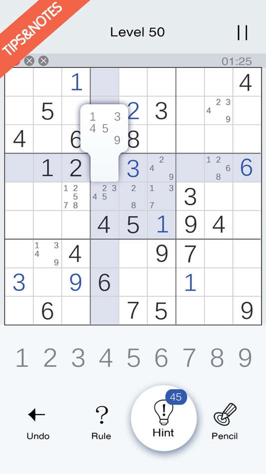 #2. Sudoku - Math Logic Puzzles (iOS) By: qiao hu
