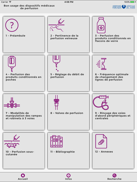 Screenshot #4 pour Reco Perfusion AP-HP