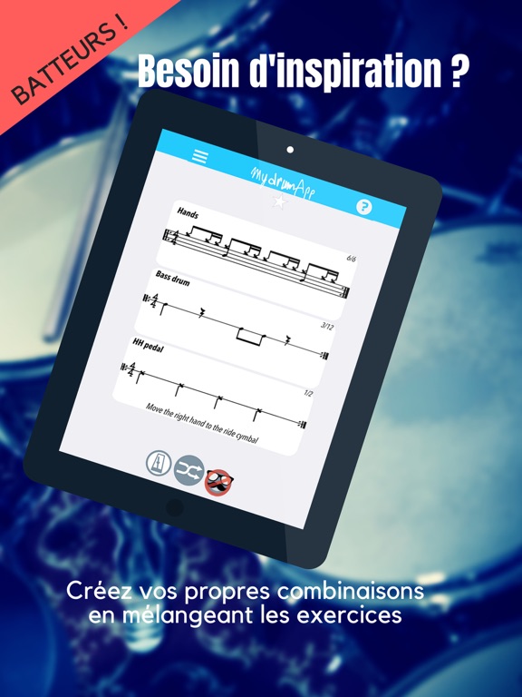 Screenshot #5 pour myDrumApp LITE - pour batteurs