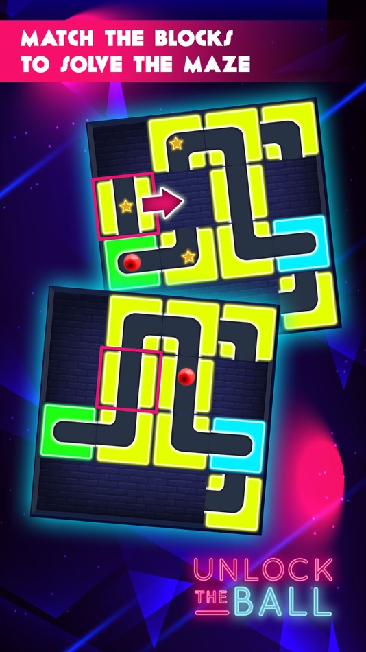 #2. Classic Neon Slide Puzzle Game (iOS) Podle: Maria Amparo Ricos