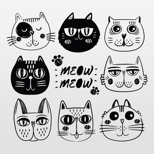 Kitty Cat Stickers - Cute Pet