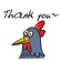 Thankyou Chicken app icon - Stickers app for iPhone