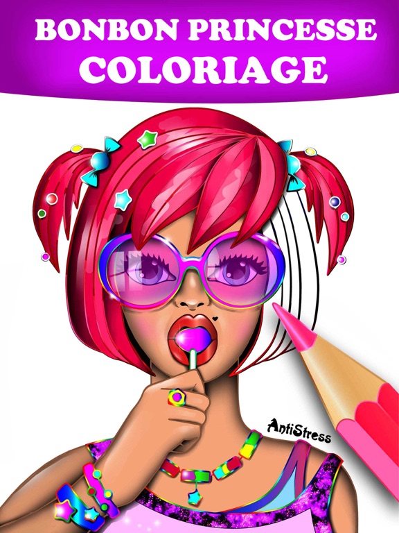 Screenshot #4 pour Bonbon Princesse Coloriage