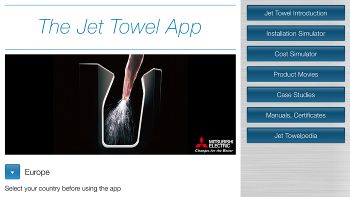 Mitsubishi Jet Towel App