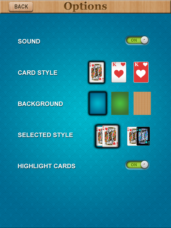 New FreeCell Solitaire HD iPad screenshot