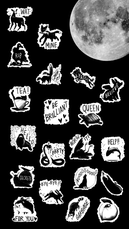 Black Menagerie Stickers