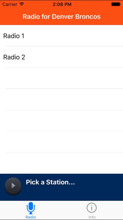 Radio for Denver Broncos