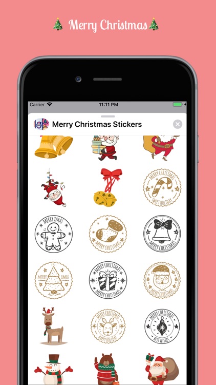 Top Merry Christmas Stickers