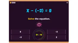 Game screenshot Solving Equations (integers) apk