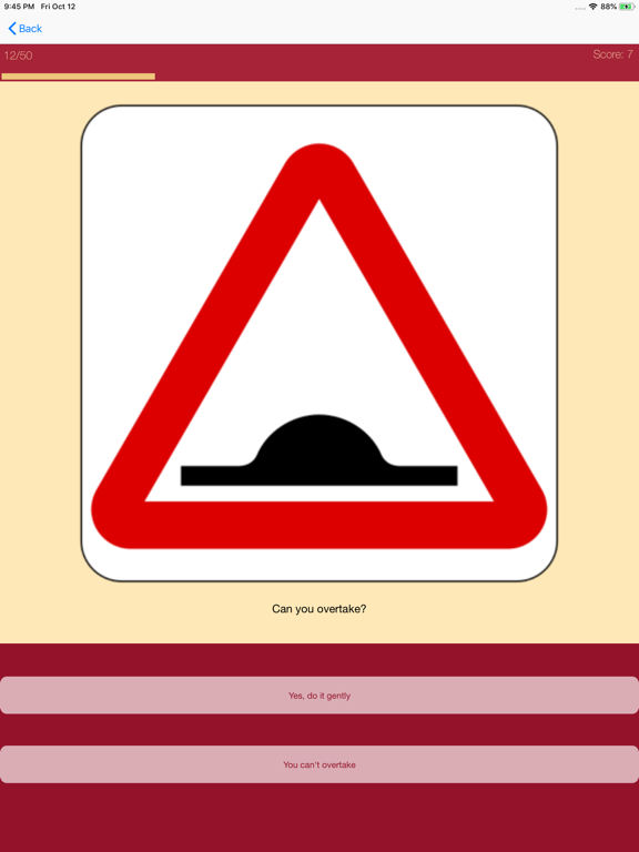 Screenshot #6 pour Singapore Driving Quiz App