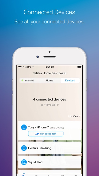 Telstra Home Dashboard™
