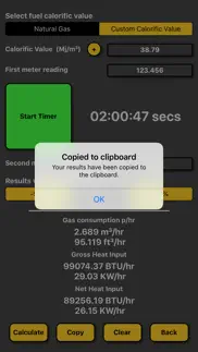 gas rate heat input calculator iphone screenshot 3
