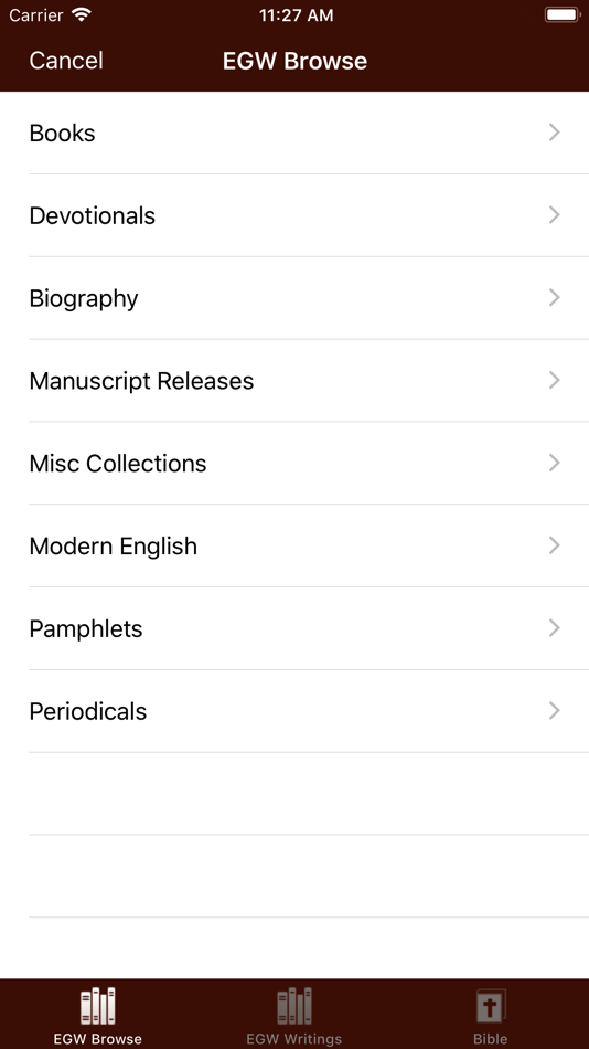 #1. EGW Writings (iOS) بواسطة: Ellen G. White Estate, Inc.