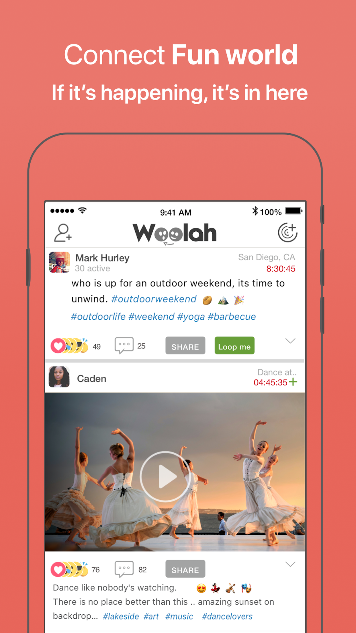 Woolah - Loops for videos,pics screenshot 3