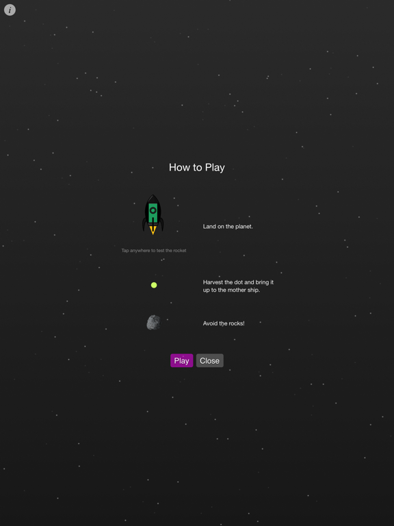 Lander Game iPad screenshot