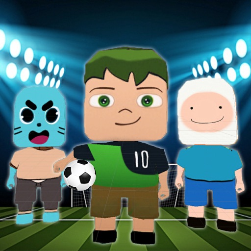 Cartoon Play Soccer Icon