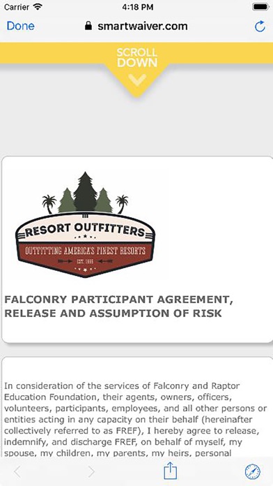 Resort Outfitters Waiver Kiosk screenshot 4