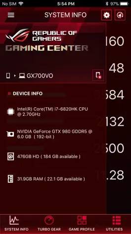 Game screenshot ROG Gaming Center apk