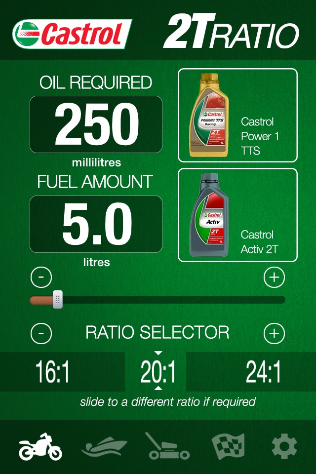 Castrol 2TRatio screenshot 2