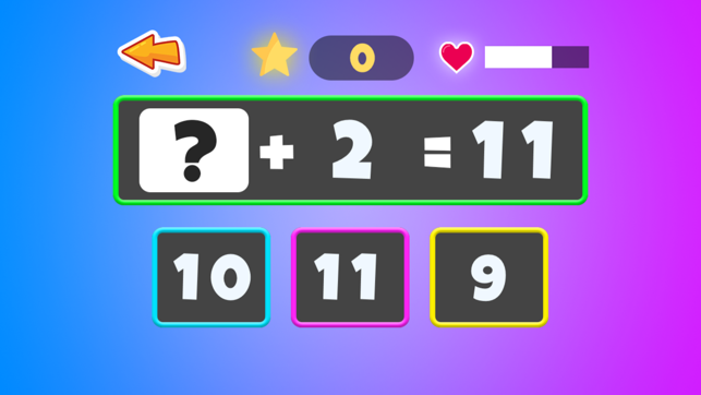 First Grade Math Game for Kids