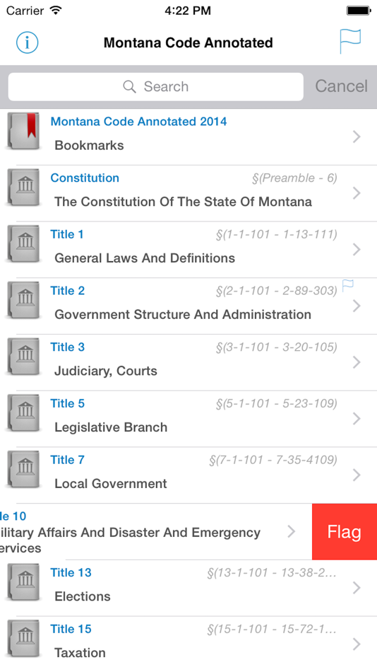 #1. Montana Code MCA MT Laws Title (iOS) 게시자: Nirmala T V