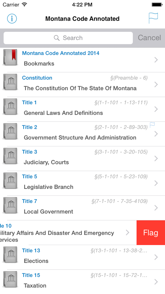 Montana Code MCA MT Laws Title - 8.181114 - (iOS)